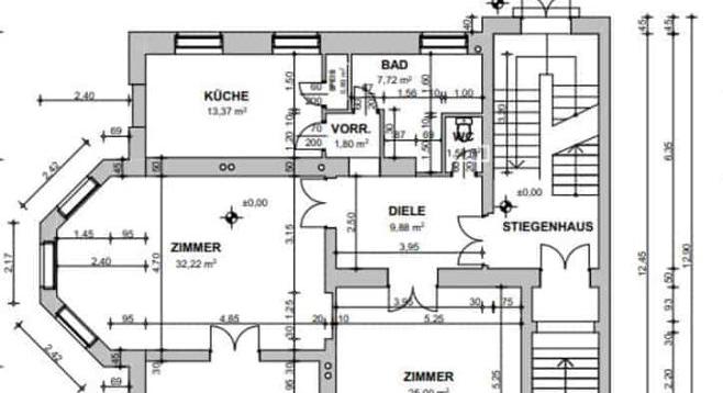 V E R M I E T E T! WUNDERSCHÖNE ALTBAUWOHNUNG IN EINER REPRÄSENTATIVEN VILLA